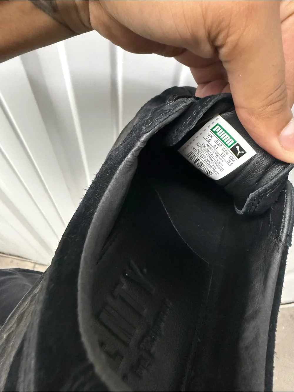 FENTY PUMA Creepers Black Suede Platform Sneakers